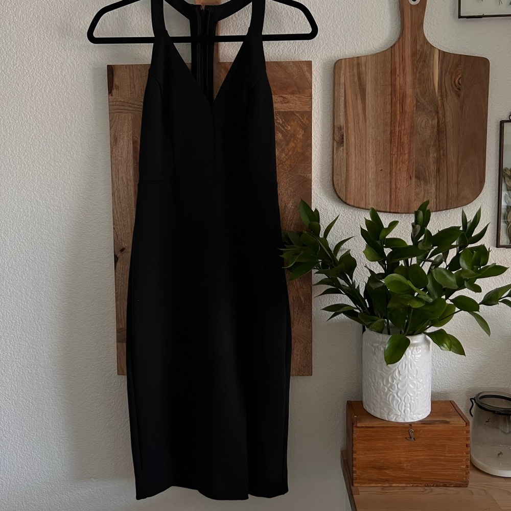 LULUS Black T-Back Dress